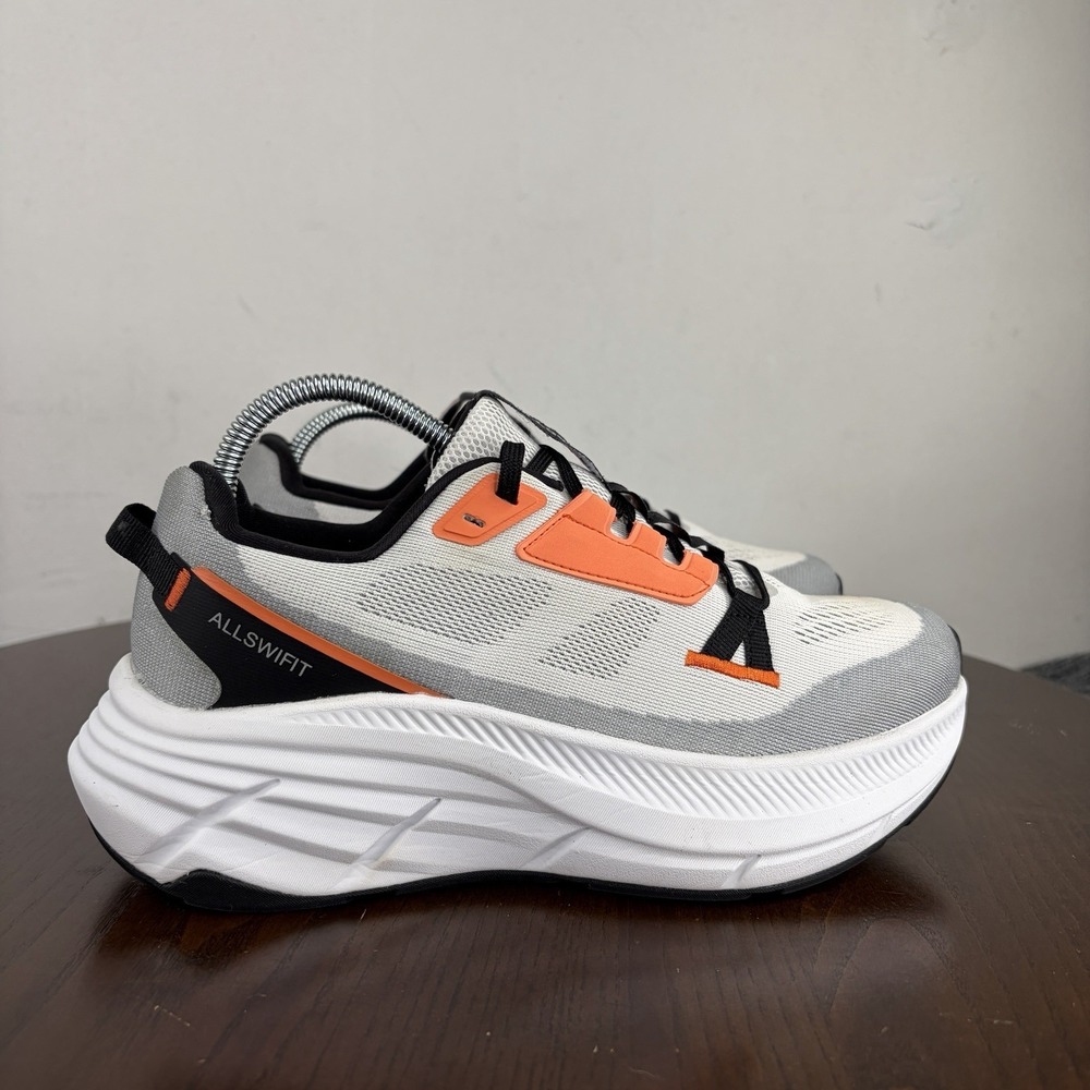 AllSwifit Shoes Women's 6 White Orange Gray Athletic Running Lace Up Sneaker - Picture 4 of 16